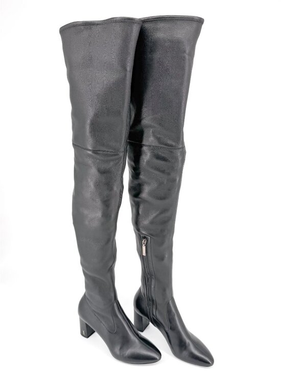 Saint Laurent Shoes - Saint Laurent Loulou YSL Thigh High Over The Knee Boots Black Size 38.5 US 8.5